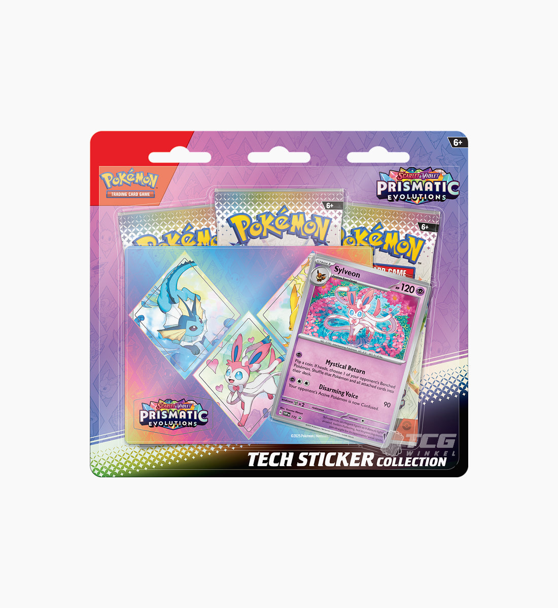 Pokémon TCG Scarlet &amp; Violet Prismatic Evolutions Tech Sticker Collection Sylveon