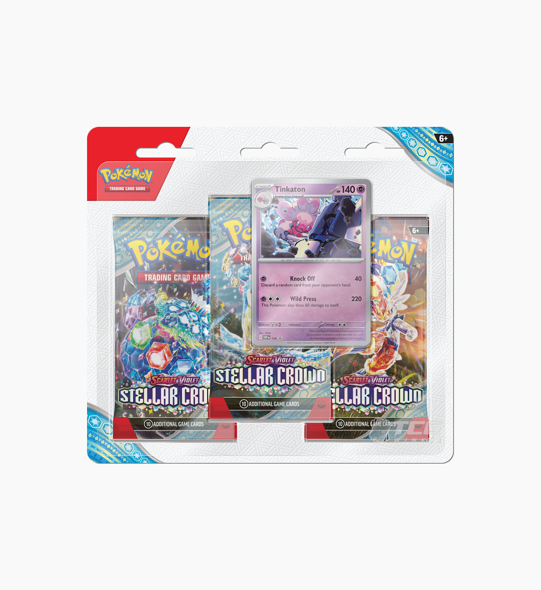 Pokémon TCG Scarlet &amp; Violet Stellar Crown 3-Pack Blister