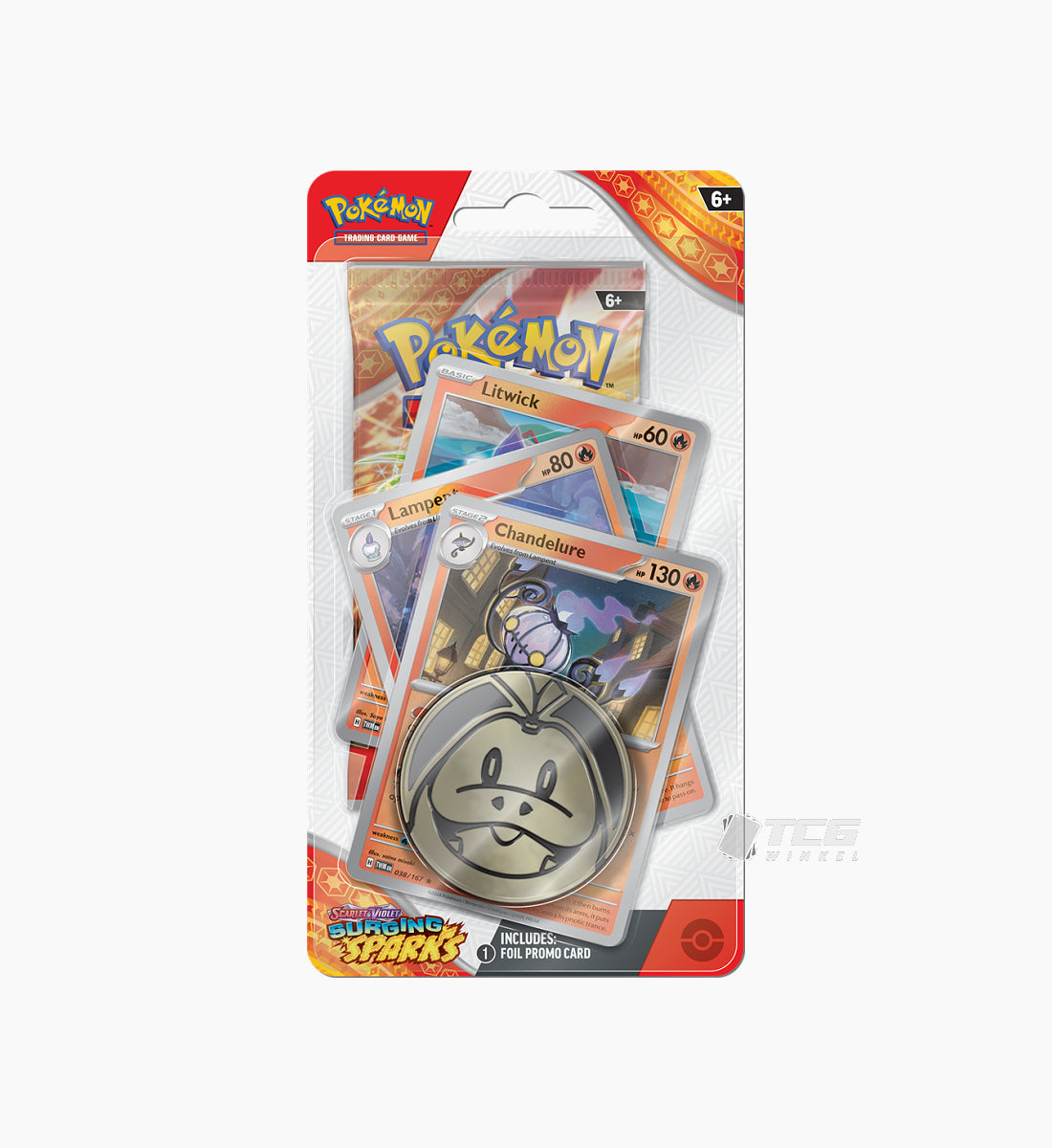 Pokémon TCG Scarlet &amp; Violet Surging Sparks Premium Checklane Blister